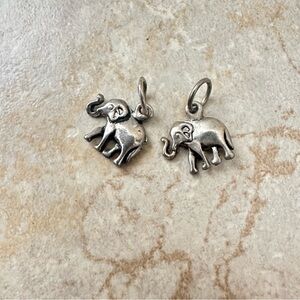 Elephant Charm Pair